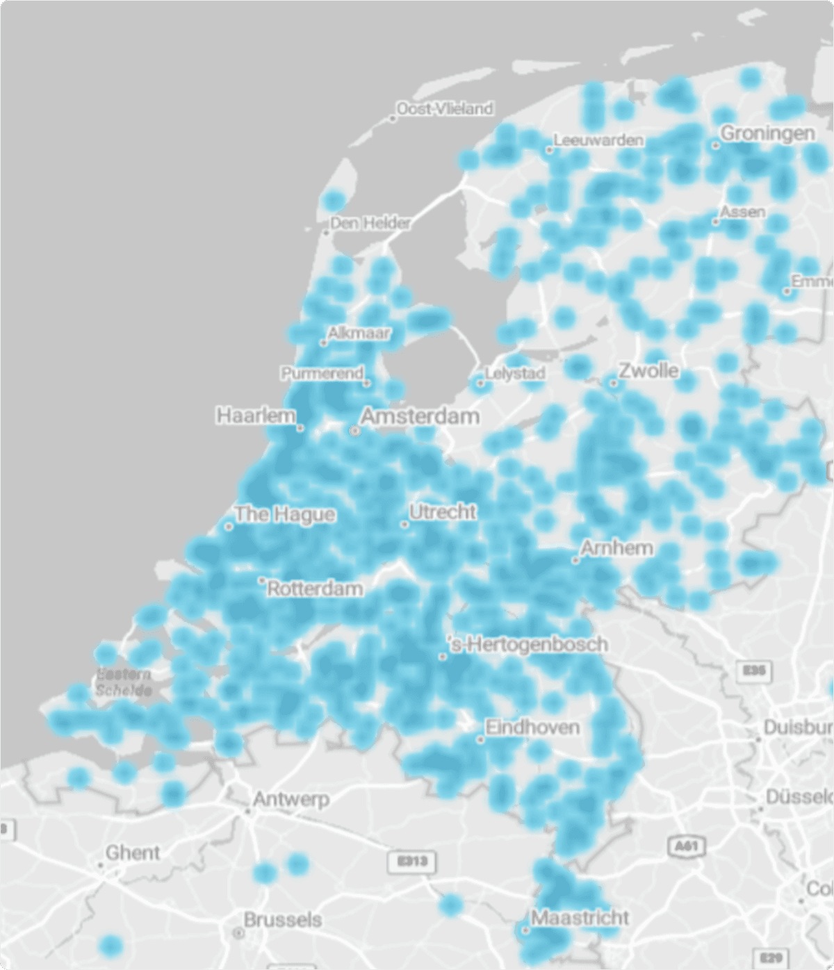 Laadlocaties klanten Frank